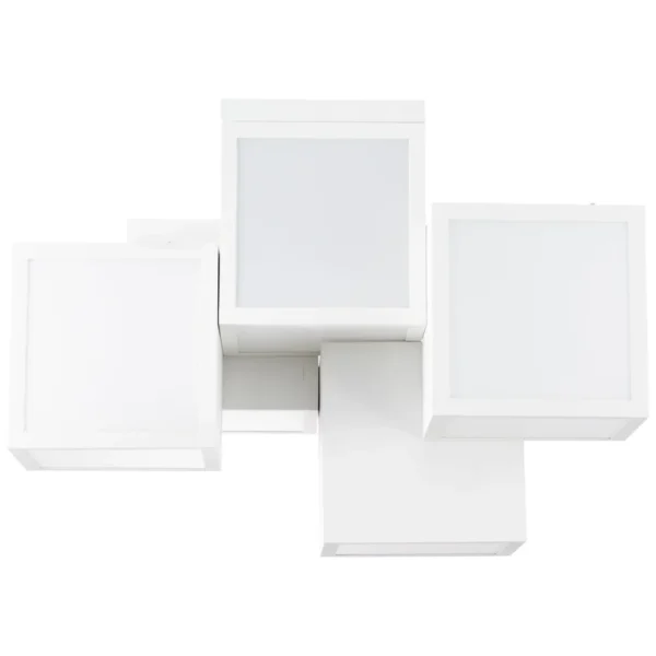 Cubix LED ceiling light, 5-light white - As Light