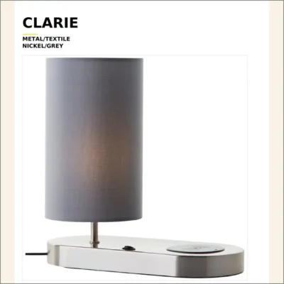 Clarie metal/textile nickel/grey 255 mm, 16-04-2025 - слика 2