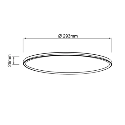 Milton LED Deckenaufbau-Paneel 30cm weiß, 21-10-2025 - слика 2