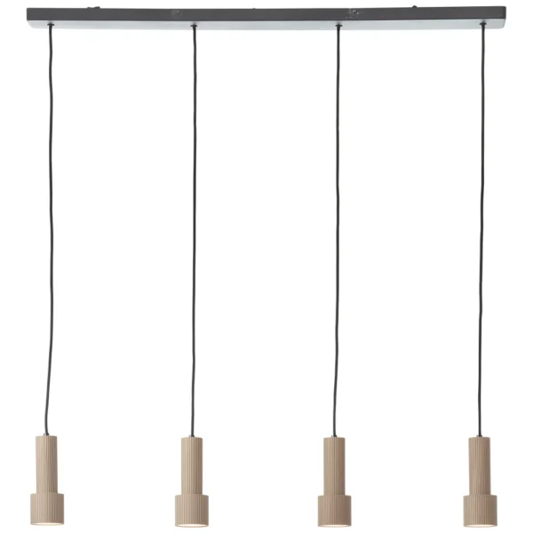 Brilliant lights Cadiz pendant light black, 4-light sources, 20-09-2026 - слика 1