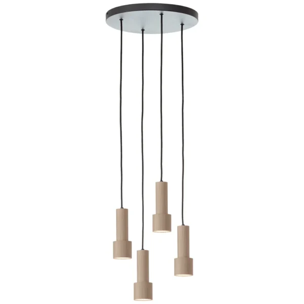 Brilliant lights Cadiz pendant light black, 4-light sources, 20-09-2026 - слика 1
