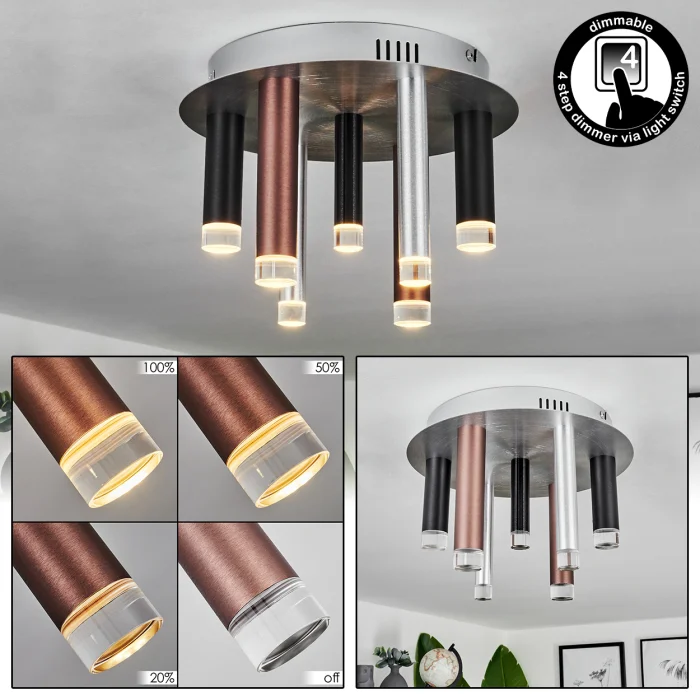 Brilliant Living Cembalo Ceiling Light Led Aluminium 9 Light Sources 5, 24-09-2026