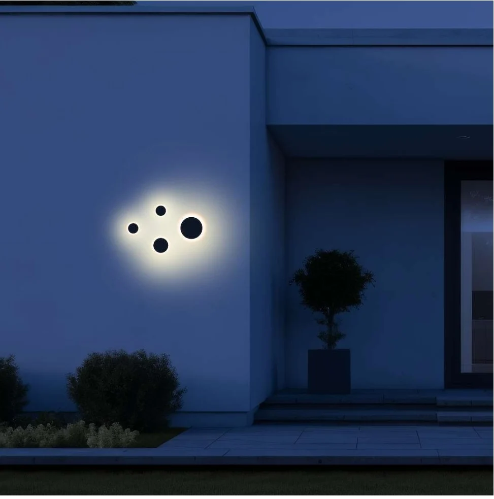 Wall Lamp Diskas 3CCT IP65 Black, 08-10-2026 - слика 2